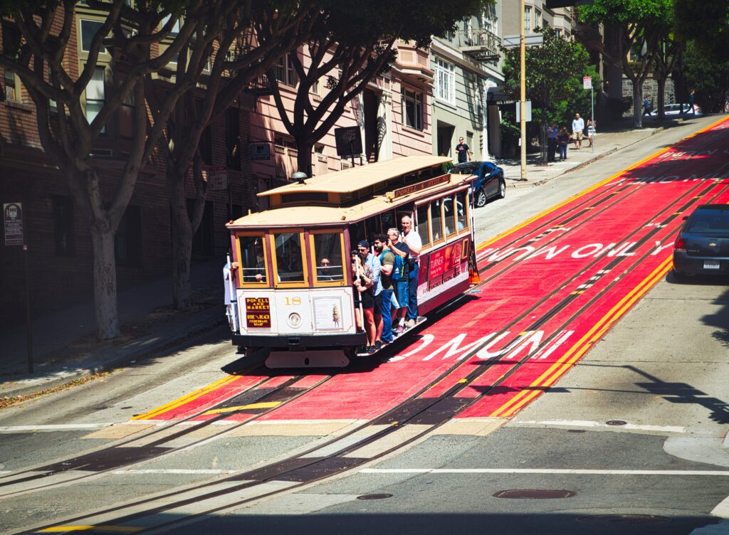 Historische Cable Car tram in San Francisco